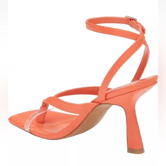NEW Open Edit Addison Bright Orange Ankle Strap Sandal, NEW, Size 9, MSRP $69 - Picture 3 of 15